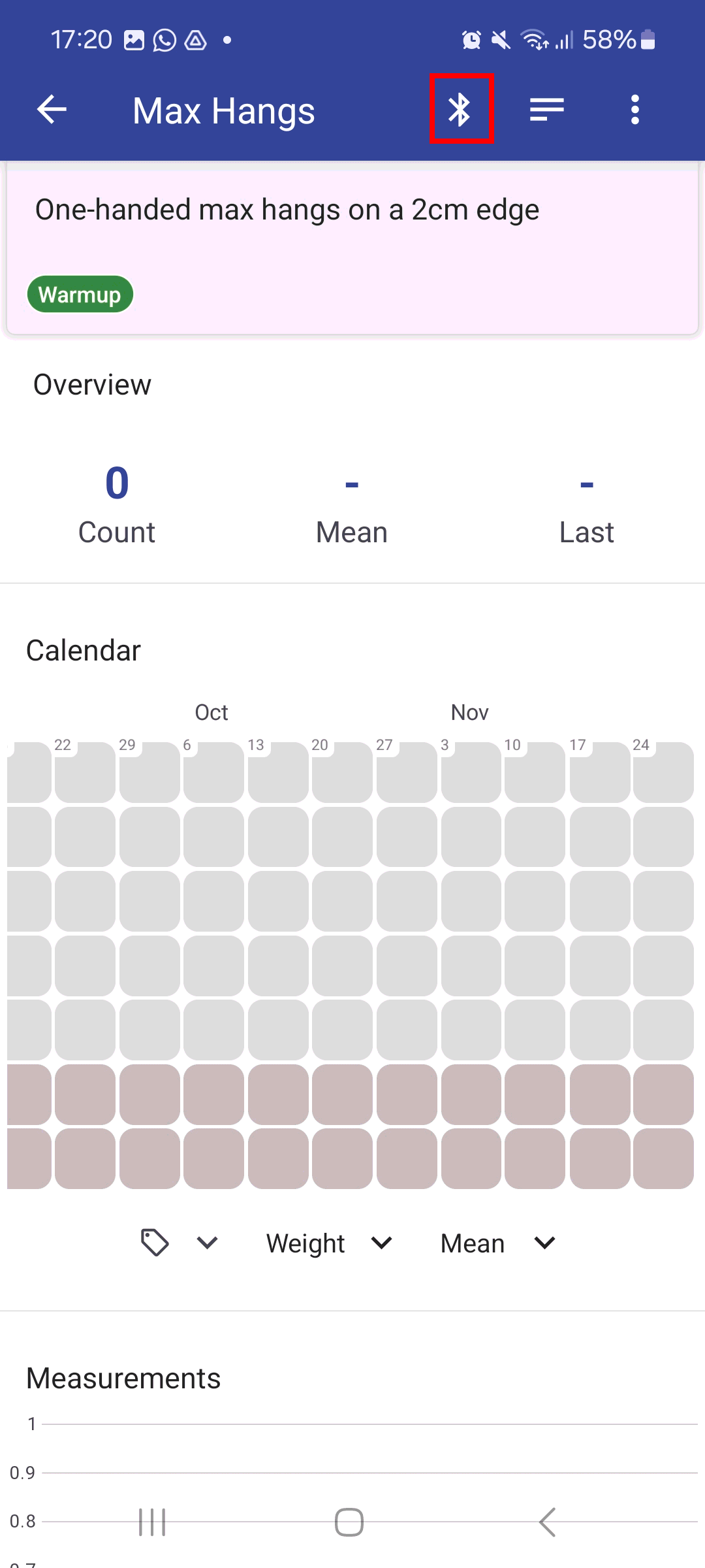 Activity screen screenshot