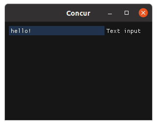 Input Text Screenshot